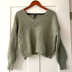 Off-Shoulder Knit Sweater